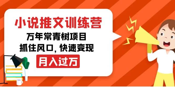 小说推文训练营，万年常青树项目，抓住风口