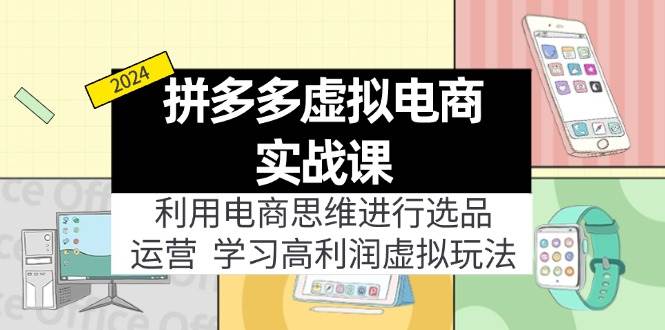 拼多多虚拟电商实战课：利用电商思维进行选品+运营，学习高利润虚拟玩法插图